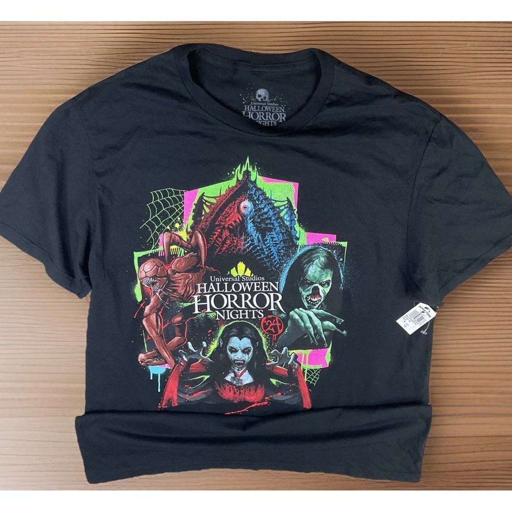 Halloween Horror Nights T-Shirt Universal Studios Where The‎ Horror Lives Sz L